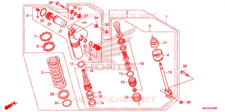 ACHTER KUSSEN(2) Honda MOTO 450 CRF 2020  CRF450RL