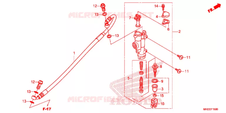 ACHTER REM HOOFD CILINDER Honda MOTO 450 CRF 2020  CRF450RL