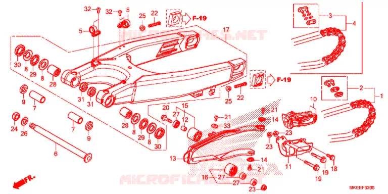 ZWAAI-ARM/KETTINGKAST Honda MOTO 450 CRF 2020  CRF450RL
