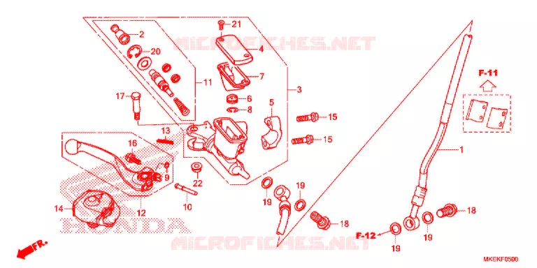 REMPOMP VOOR Honda MOTO 450 CRF 2020  CRF450RXL