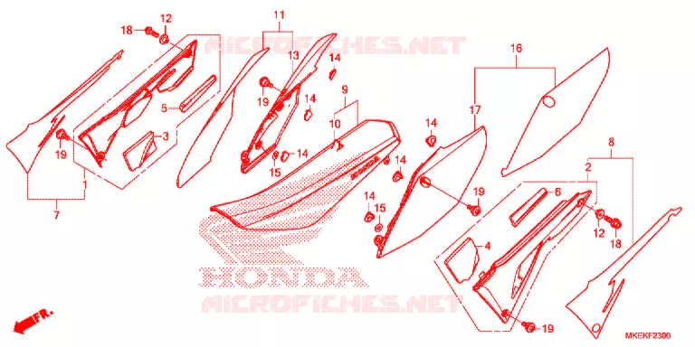 ZITTING - KAP  Honda MOTO 450 CRF 2020  CRF450RXL
