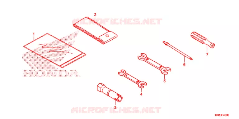 GEREEDSCHAP/ACCUVAK Honda SCOOTER 110 SPACY 2020  SCR1105WHK
