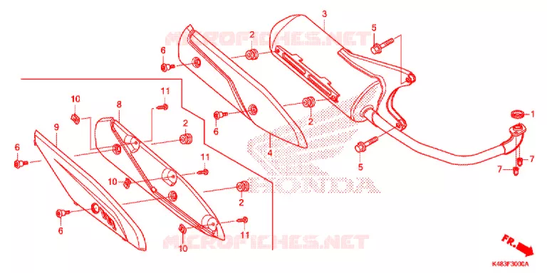 UITLAATDEMPER(2) Honda SCOOTER 110 SPACY 2019  SCR1105WHK