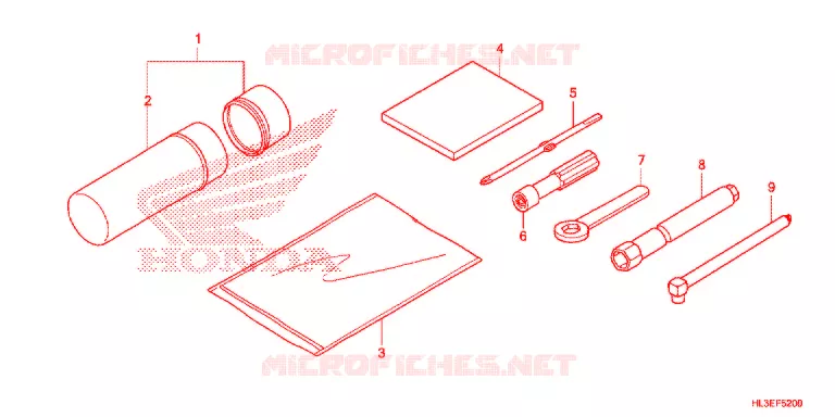 GEREEDSCHAP/ACCUVAK Honda ATV 700 PIONEER 2020  SXS700M2PL