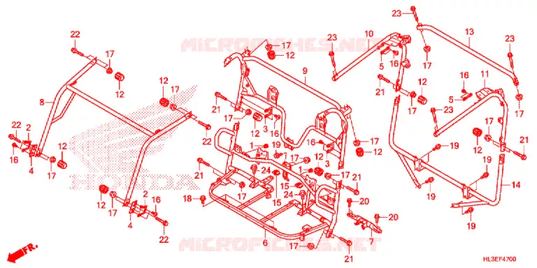 ROL STANG Honda ATV 700 PIONEER 2020  SXS700M2PL