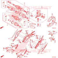 VOOR KNOKKEL/VOOR AANDRIJFAS voor Honda FOURTRAX 500 FOREMAN RUBICON 4X4 AT DCT EPS DELUXE 2019