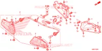 ACHTERLICHT/KENTEKEN LICHT voor Honda FOURTRAX 680 RINCON CAMO 2019