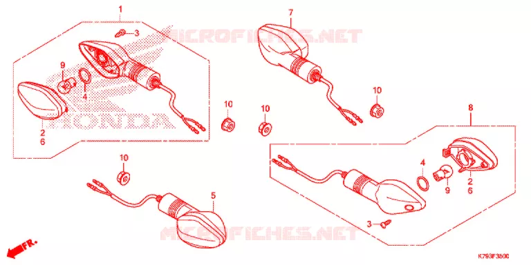 KNIPPERLICHT Honda MOTO 190 XR 2020  XR190LK
