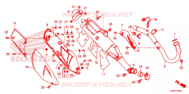 UITLAATDEMPER(2) Honda MOTO 250 CRF 2019  CRF250RLAK