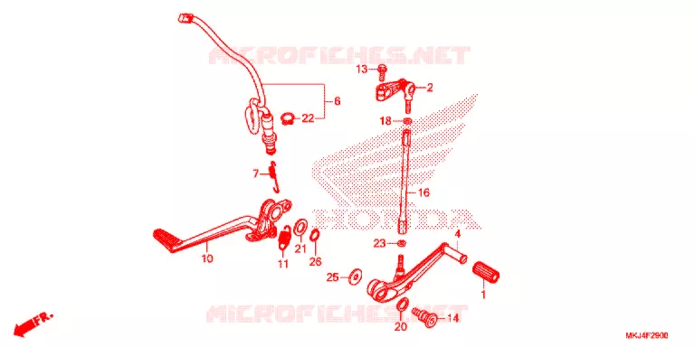 PEDAAL/OPSTAP Honda MOTO 1000 CB 2019  CB1000RAK