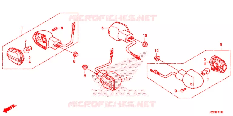 KNIPPERLICHT Honda SCOOTER 110 ZOOMER 2016  ACG110CBTG