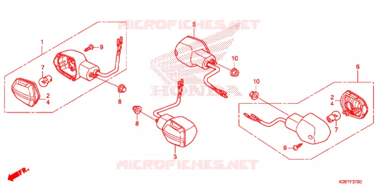 KNIPPERLICHT Honda SCOOTER 110 ZOOMER 2017  ACG110CBTH