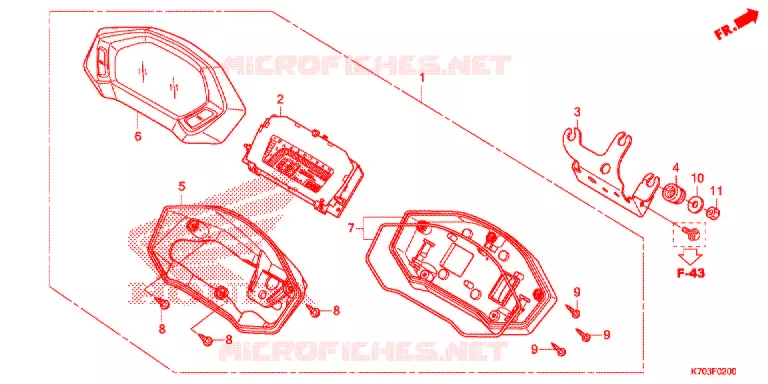 COMBINATIEMETER Honda MOTO 190 CB 2016  CBF190WHG