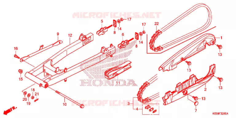 ZWAAI-ARM/KETTINGKAST Honda MOTO 110 CD 2017  CB110C2MH