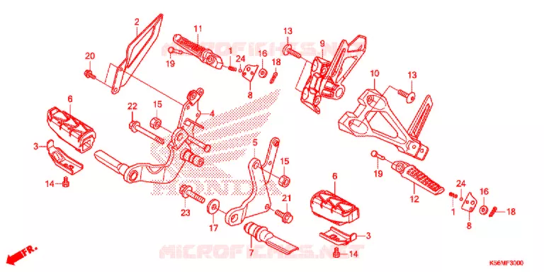 PEDAAL/OPSTAP Honda MOTO 150 RS 2018  FS150FJ
