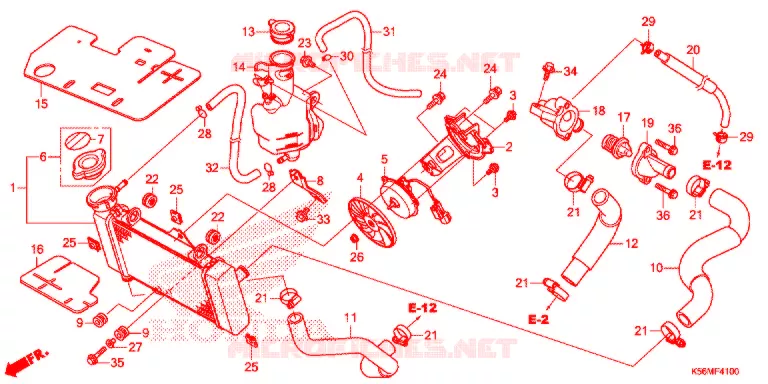 RADIATOR Honda MOTO 150 RS 2018  FS150FJ