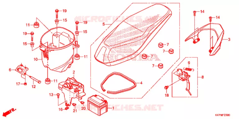 ZADEL Honda MOTO 125 DASH 2019  AFP125CSFK