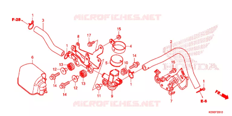 LUCHTINJECTIE SOLENOIDEKLEP Honda SCOOTER 300 FORZA 2018  NSS300AJ