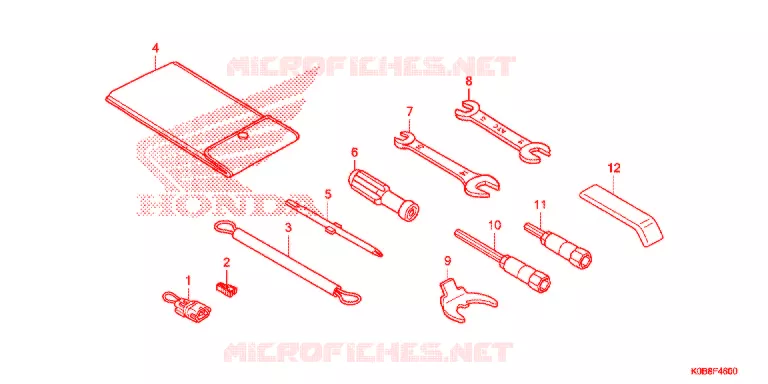 GEREEDSCHAP/ACCUVAK Honda SCOOTER 300 FORZA 2019  NSS300AJ
