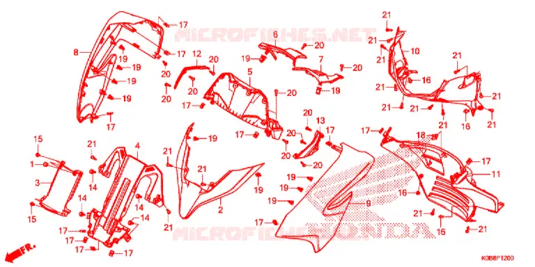 VOORKAP Honda SCOOTER 300 FORZA 2019  NSS300AJ