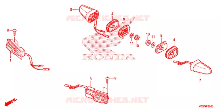 KNIPPERLICHT Honda MOTO 125 CUB 2019  C125K