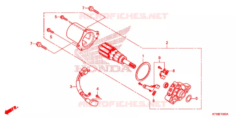 STARTMOTOR Honda MOTO 110 WAVE 2019  AFS110MCSK