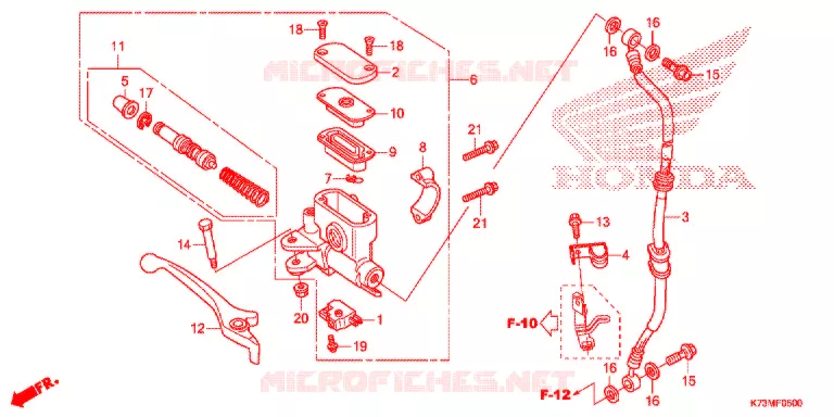 REMPOMP VOOR Honda MOTO 125 WAVE 2019  AFS125MCSK
