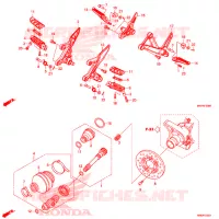 PEDAAL/OPSTAP voor Honda CBR 500 R ABS 2019