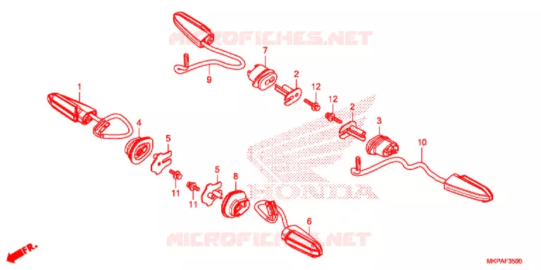 KNIPPERLICHT Honda MOTO 500 CBR 2019  CBR500RAK