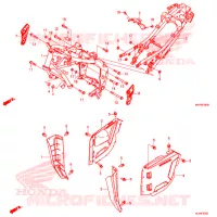 FRAME CHASSIS voor Honda CB 500 F 2019
