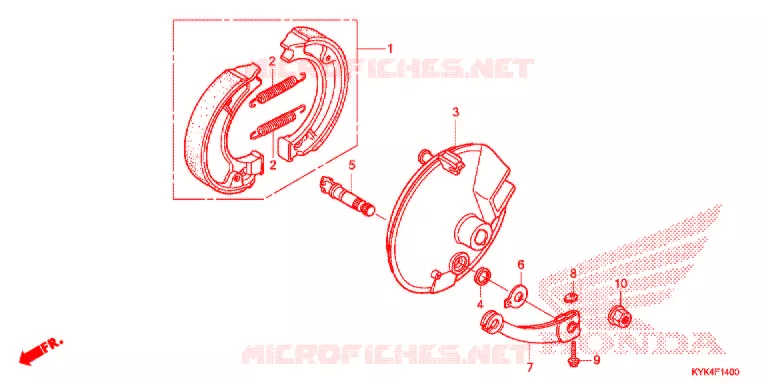 VOOR REM PANEEL Honda MOTO 110 CRF 2020  CRF110FL