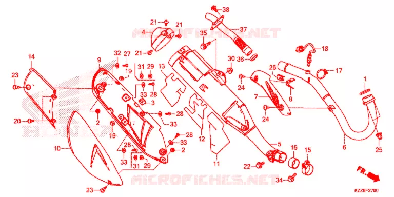 UITLAATDEMPER(2) Honda MOTO 250 CRF 2019  CRF250RLK