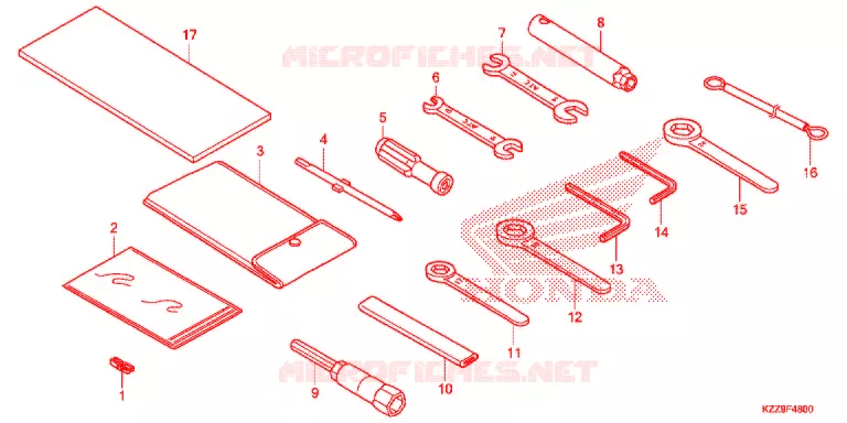 GEREEDSCHAP/ACCUVAK Honda MOTO 250 CRF 2019  CRF250LK