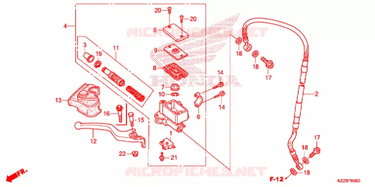 REMPOMP VOOR (CRF250L/RL) Honda MOTO 250 CRF 2019  CRF250LK
