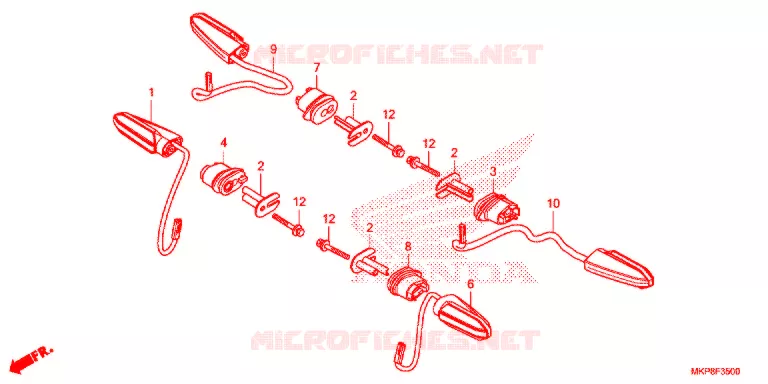 KNIPPERLICHT Honda MOTO 500 CB 2019  CB500FAK