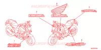EMBLEEM/STREEP voor Honda NC 700 X 35KW 2012