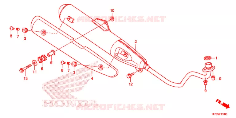 UITLAATDEMPER(2) Honda MOTO 110 EX5 2018  NBC110MCDK