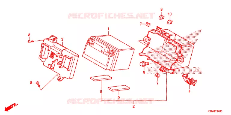 GEREEDSCHAP/ACCUVAK Honda MOTO 110 EX5 2018  NBC110MDFK