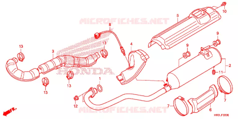 UITLAATDEMPER(2) Honda ATV 420 FOURTRAX 2020  TRX420FM1L