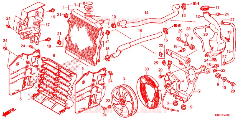 RADIATOR Honda ATV 420 FOURTRAX 2020  TRX420FM2L