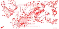 ACHTER STROOMLIJNKAP voor Honda FOURTRAX 500 RUBICON IRS DCT EPS DELUXE 2018
