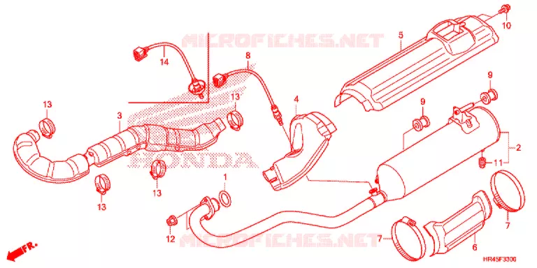 UITLAATDEMPER(2) Honda ATV 520 FOURTRAX 2022  TRX520FM1L