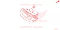 ACHTERLICHT/KENTEKEN LICHT voor Honda FOURTRAX 520 FOREMAN RUBICON 4X4 AT DCT EPS 2020