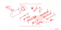 GEREEDSCHAP/ACCUVAK voor Honda FOURTRAX 520 FOREMAN RUBICON 4X4 AT DCT EPS 2020