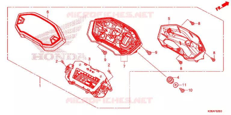 COMBINATIEMETER Honda MOTO 125 MSX 2020  MSX125AL