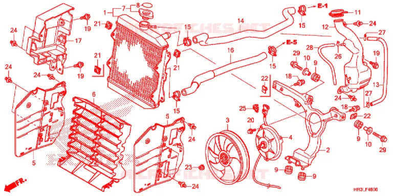 RADIATOR Honda ATV 420 FOURTRAX 2020  TRX420FM2L