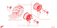 ACHTER WIEL voor Honda FOURTRAX 520 FOREMAN RUBICON 4X4 AT DCT EPS DELUXE 2020