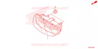 ACHTERLICHT/KENTEKEN LICHT voor Honda FOURTRAX 520 FOREMAN RUBICON 4X4 AT DCT EPS DELUXE 2020