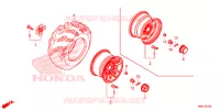 ACHTER WIEL voor Honda FOURTRAX 520 RUBICON DCT EPS DELUXE 2020