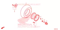 ACHTER WIEL voor Honda FOURTRAX 520 FOREMAN 4X4 ES PS 2020